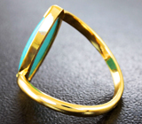 Золотое кольцо с армянской бирюзой 4,4 карата Золото