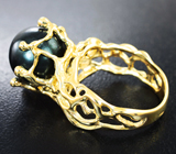 Золотые кольцо с цветной морской жемчужиной 12,32 карата и бриллиантами! Натуральный цвет Золото