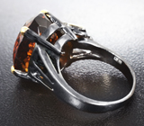 Серебряное кольцо с цитринами мадейра 10+ карат Серебро 925