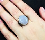 Серебряное кольцо с халцедоном 17+ карат