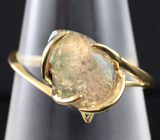 Золотое кольцо с крупным уральским александритом 5,51 карата Золото