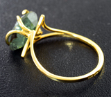 Золотое кольцо с крупным уральским александритом 5,51 карата Золото