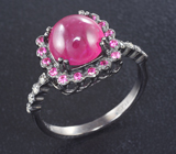 Черненое серебряное кольцо с рубином Серебро 925