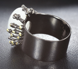 Серебряное кольцо с лунным камнем 13+ карат Серебро 925