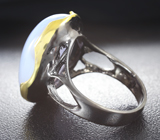 Серебряное кольцо с халцедоном 23+ карат  Серебро 925