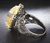 Серебряное кольцо с «призрачным» кварцем