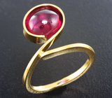 Золотое кольцо с рубином 4,13 карата Золото