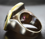 Серебряное кольцо с агатом и родолитами Серебро 925