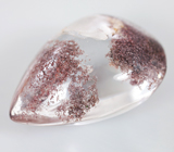 Камень в камне! Кристалл кварца в кабошоне «садового» кварца 46,3 карата 