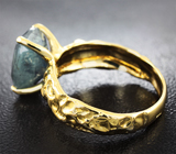 Золотое кольцо с крупным уральским александритом 6,2 карата Золото
