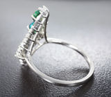Изысканное серебряное кольцо с кристаллическим черным опалом Серебро 925