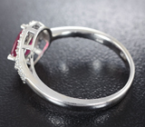 Изысканное серебряное кольцо с рубином Серебро 925