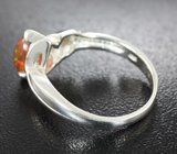 Серебряное кольцо с кристаллическим эфиопским опалом