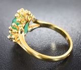 Золотое кольцо с уральским изумрудом 3,05 карата Золото