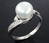 Классический серебряный комплект с жемчугом