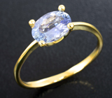 Золотое кольцо с чистым танзанитом 1,39 карата Золото