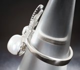 Серебряный комплект «Воздушное настроение» с жемчугом