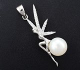 Серебряный комплект «Воздушное настроение» с жемчугом