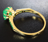 Золотое кольцо с уральскими изумрудами 1,66 карата Золото