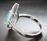 Серебряное кольцо с редким грандидьеритом Серебро 925