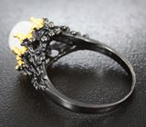 Серебряное кольцо с лунным камнем