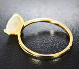 Золотое кольцо с ограненным эфиопским опалом 1,34 карата Золото