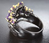 Серебряное кольцо с аметистами