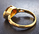 Кольцо с золотистым турмалином 2,83 карата Золото