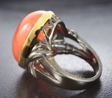 Серебряное кольцо с карнелианом Серебро 925