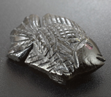Миниатюра «Рыбка» из цельного турмалина 46,43 карата с рубинами 