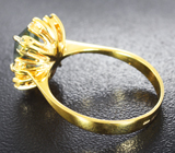 Золотое кольцо с уральскими александритами 2,09 и бриллиантами Золото
