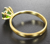 Кольцо с уральским демантоидом 1,61 карата Золото