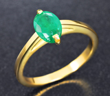 Золотое кольцо с уральским изумрудом отличного цвета 0,78 карата Золото