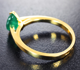 Золотое кольцо с уральским изумрудом отличного цвета 0,78 карата Золото