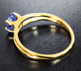 Золотое кольцо с насыщенным танзанитом 0,61 карата Золото