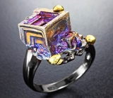 Серебряное кольцо с кристаллами висмута Серебро 925