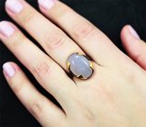 Серебряное кольцо с халцедоном 13+ карата