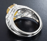 Серебряное кольцо с медовым опалом Серебро 925