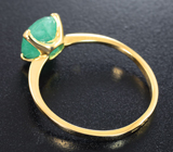 Золотое кольцо с уральским изумрудом 2,14 карата Золото