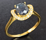 Золотое кольцо с уральским александритом 1,33 карата и бриллиантами Золото