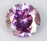 Розовато-пурпурный муассанит 3,68 карата 