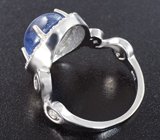 Стильное серебряное кольцо с кианитом