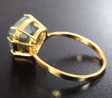 Золотое кольцо с крупным уральским александритом 5,36 карата Золото