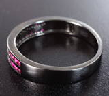 Черненое серебряное кольцо с рубинами Серебро 925