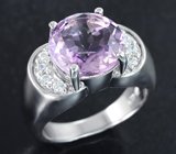 Стильное серебряное кольцо с аметистом