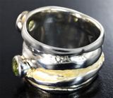 Серебряное кольцо с перидотами Серебро 925