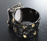Серебряное кольцо с розовым кварцем 20+ карат и аметистами Серебро 925