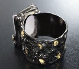 Серебряное кольцо с розовым кварцем 20+ карат и аметистами