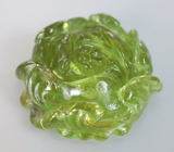 Резной зеленый турмалин 12,9 карата 