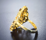Замечательное серебряное кольцо с турмалинами Серебро 925